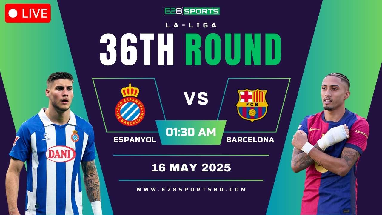 Espanyol vs Barcelona – La Liga Round 36, Match Prediction & Live Streaming