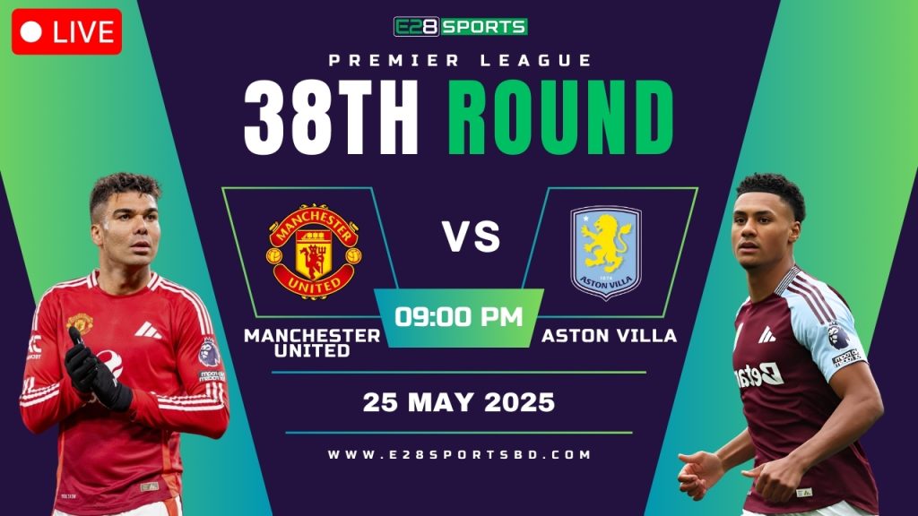 Manchester United vs Aston Villa – Premier League Round 38, Match Prediction & Live Streaming