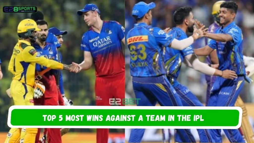 Most wins against a team in the IPL