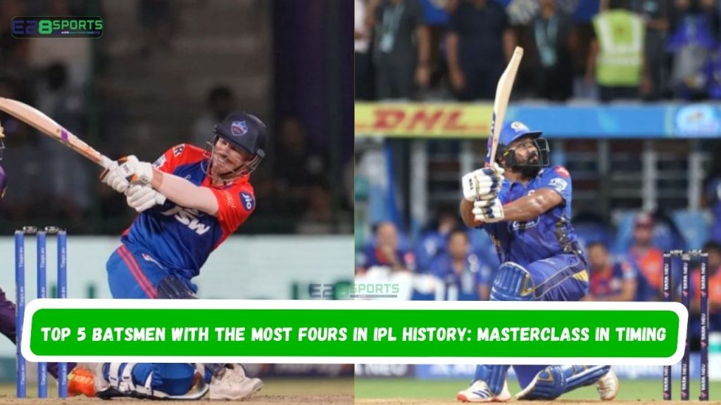 Batsmen with the Most Fours in IPL