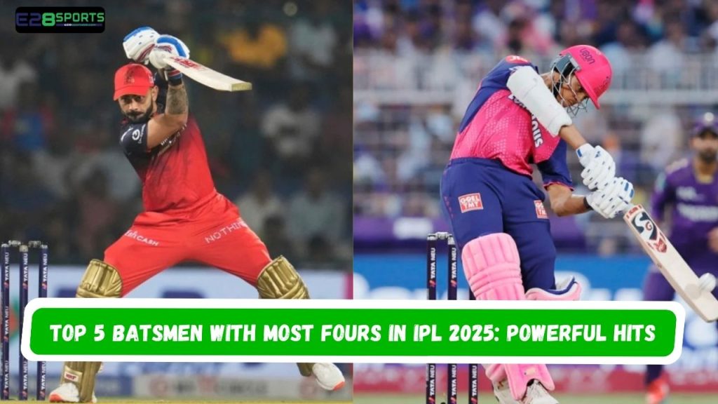 Batsmen With Most Fours in IPL 2025