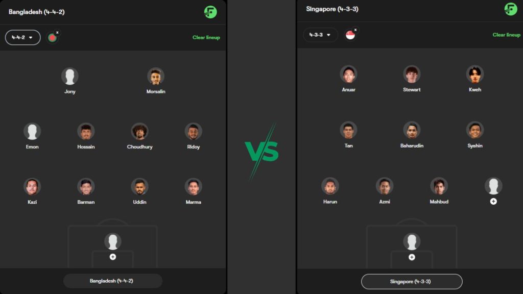 Bangladesh vs Singapore
