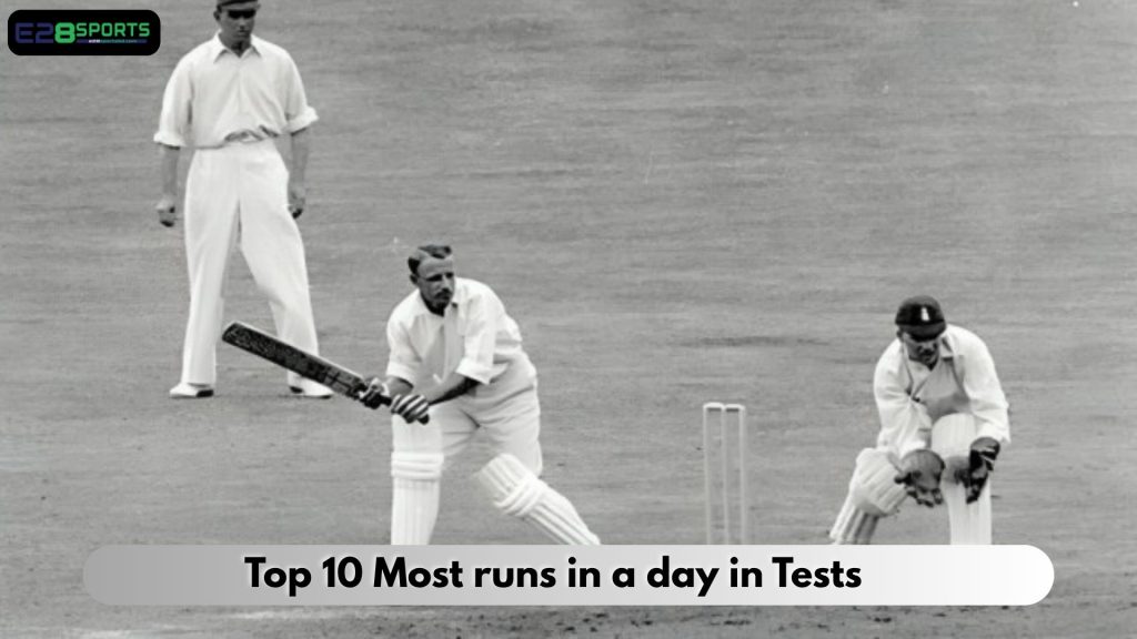 Most runs in a day in Tests