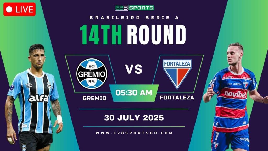 Gremio vs Fortaleza – Brasileiro Serie A, Match Prediction & Live Streaming by E2Bet