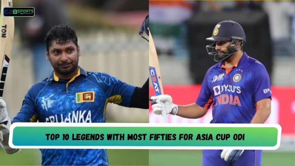Most Fifties For Asia Cup ODI