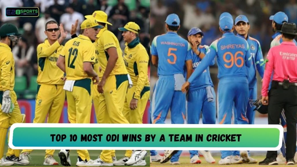 Most ODI Wins by a Team in Cricket