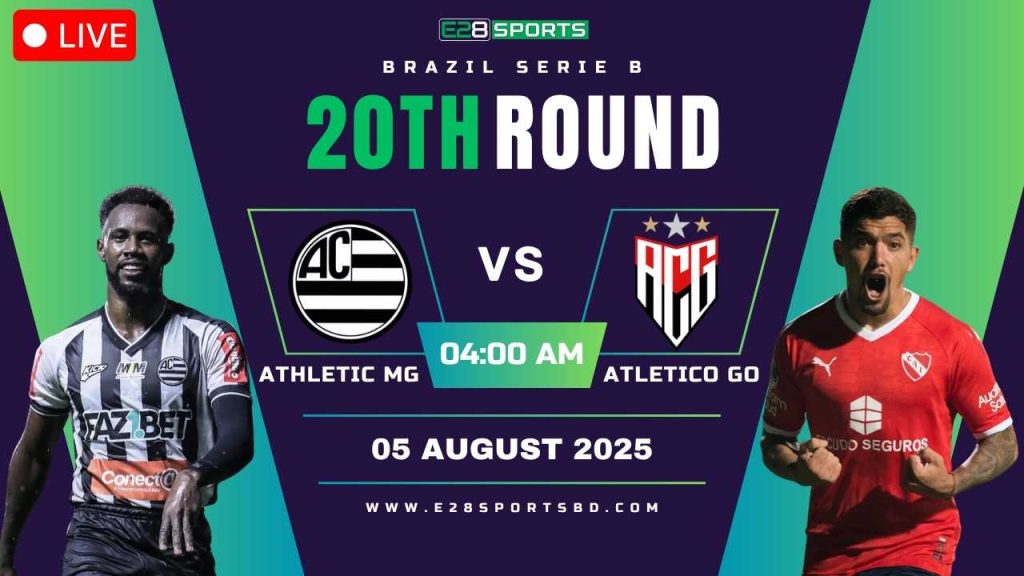 Athletic MG vs Atletico GO – Brazil Serie B, Match Prediction & Live Streaming by E2Bet