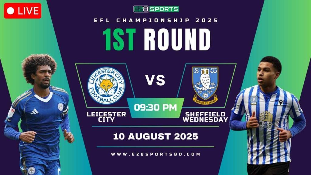 Leicester City vs Sheffield Wednesday - EFL Championship, Match Prediction & Live Streaming by E2Bet