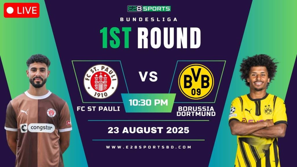 St Pauli vs Borussia Dortmund – Bundesliga, Match Prediction & Live Streaming